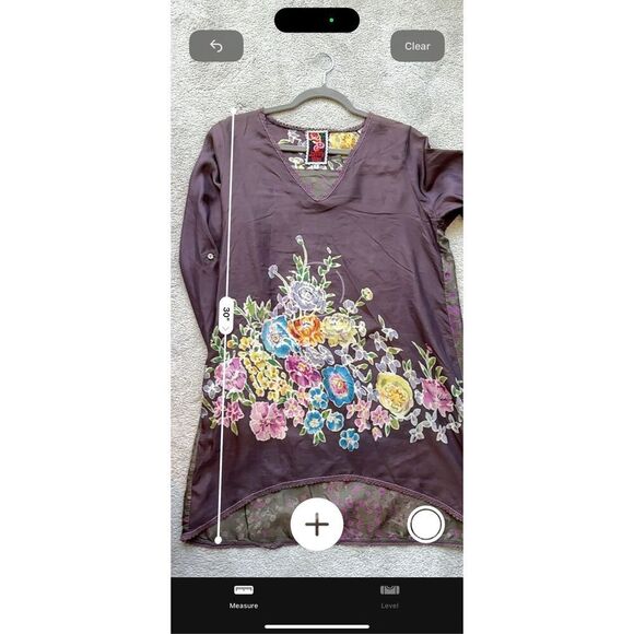 NWOT Johnny Was Sleeve Tab V-neck Tunic, Sm $189 D10 - Picture 8 of 9